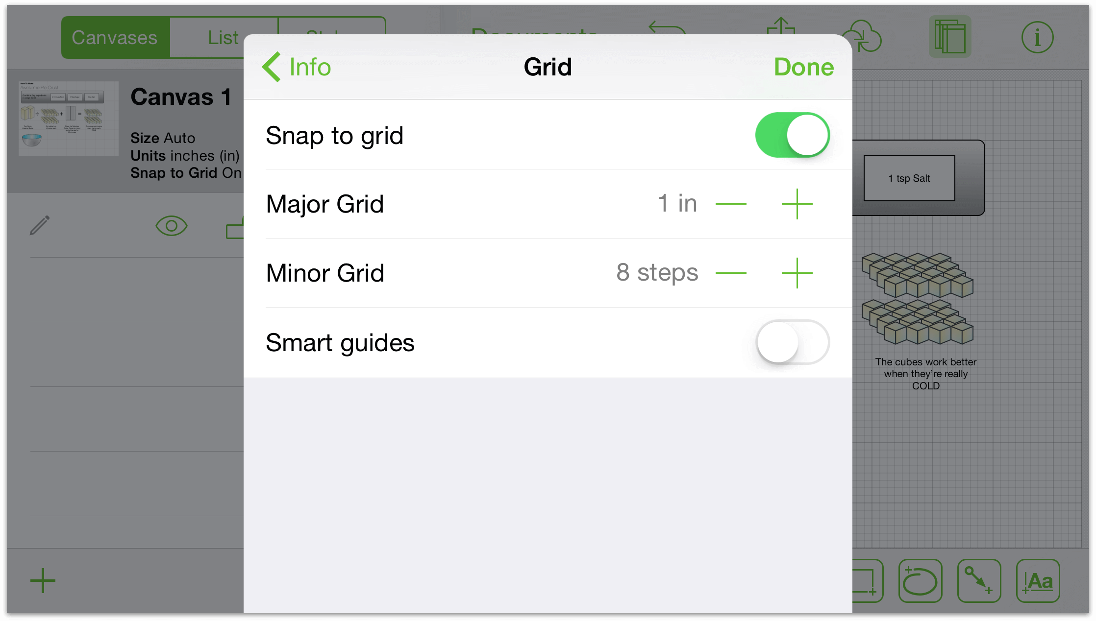 Grid options