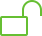 The Layer Unlocked Icon looks like an open padlock