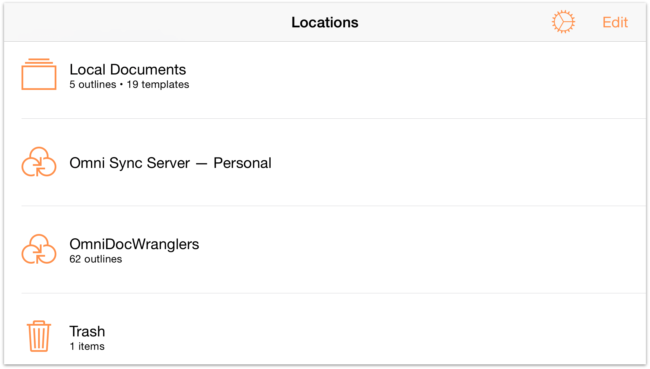 Tap the Restore button, or on the document itself, to move the document out of the Trash and back to a location where you can continue working on the file.