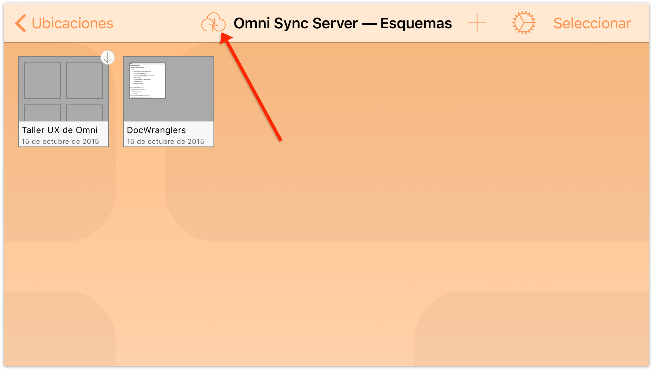 Icono de OmniPresence en la barra de herramientas