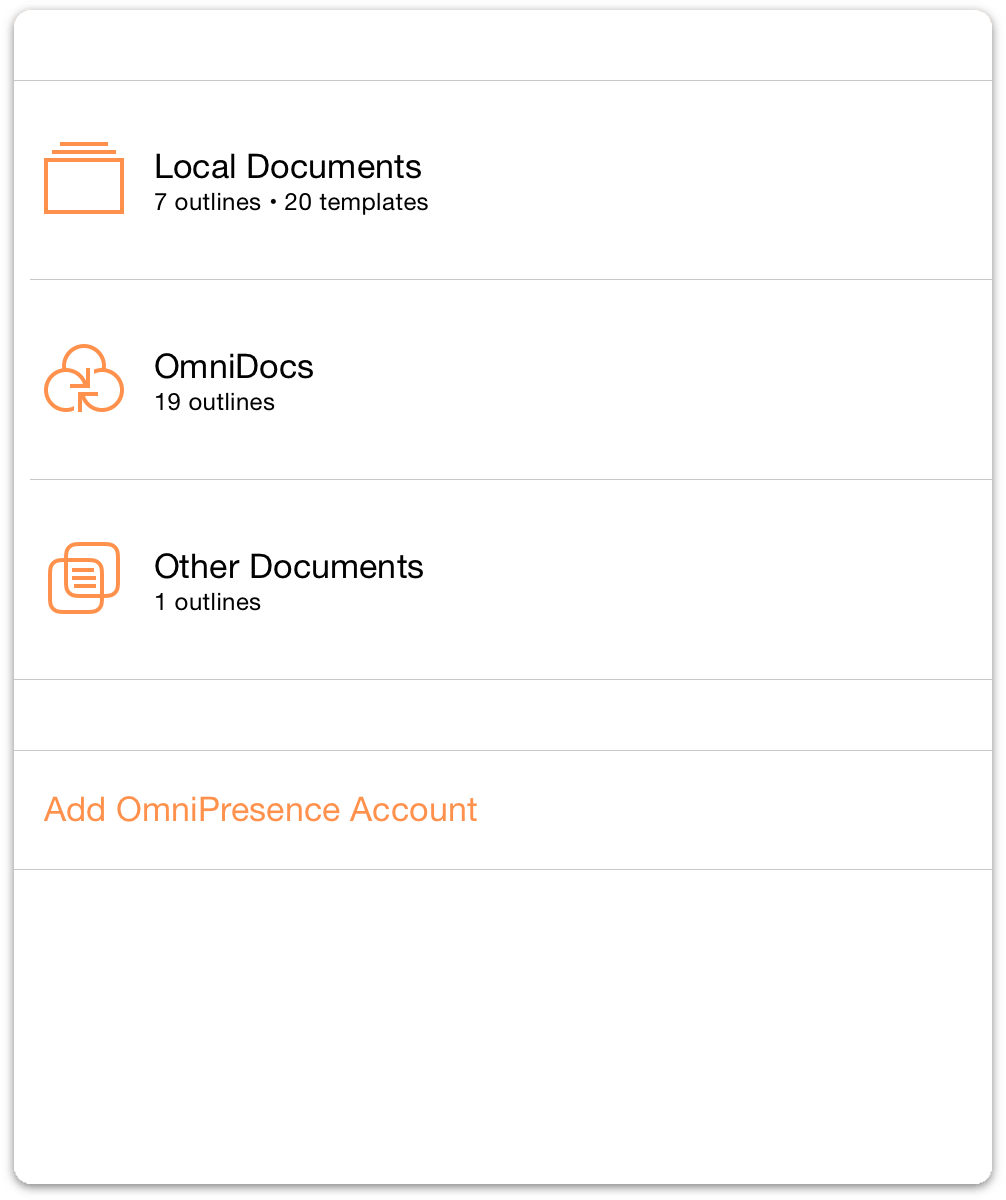 The Locations screen now lists an Other Documents folder for working in the cloud