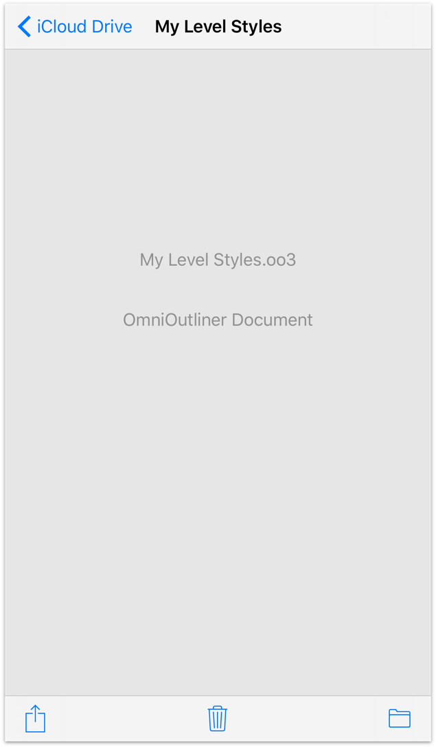 The My Level Styles file has been downloaded from iCloud Drive, but what next?