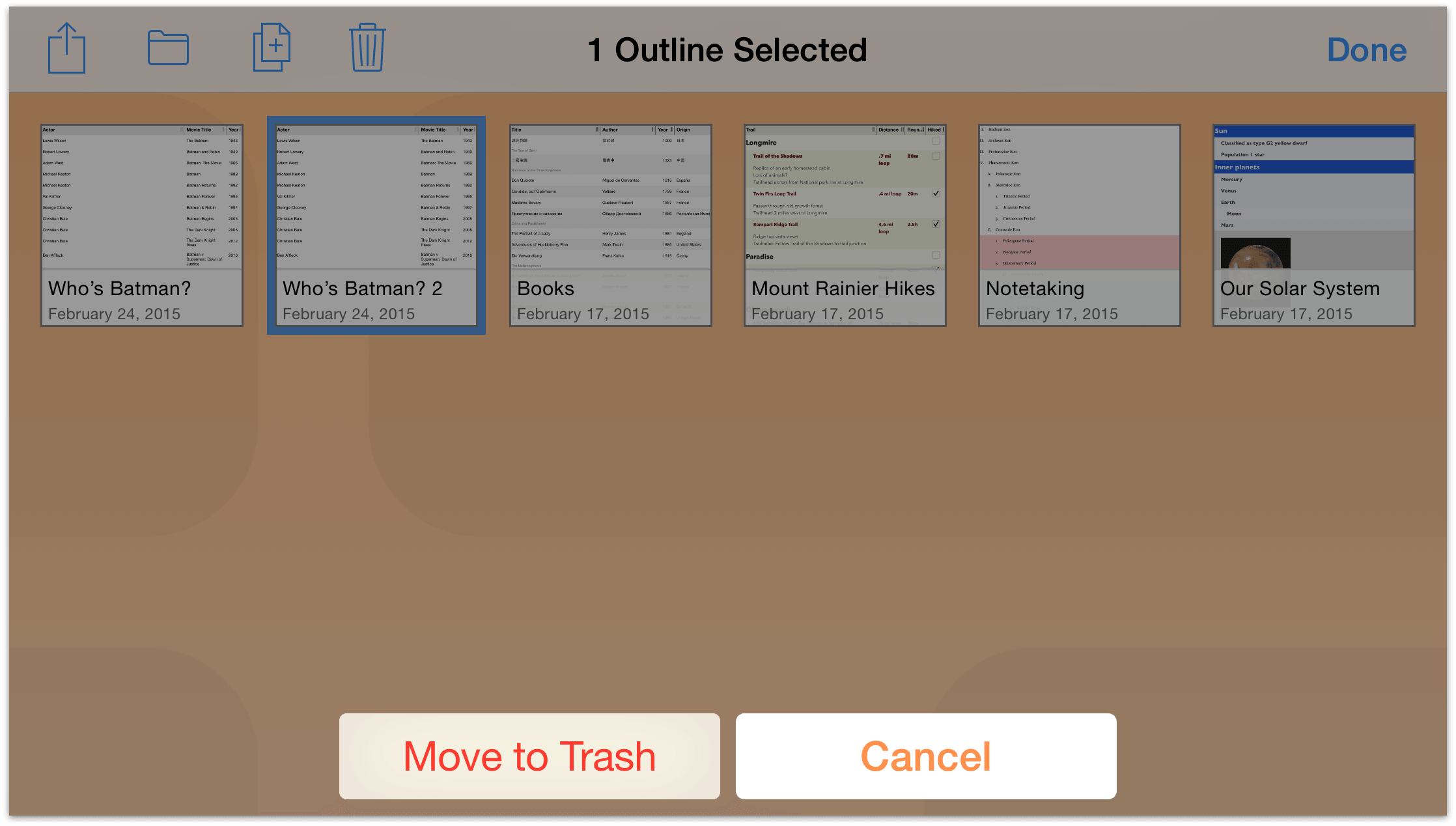 After moving a file to the Trash, the file still remains on your device; its just in the Trash folder