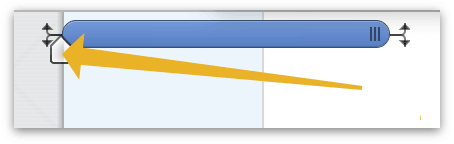 Adjusting task completion in the Gantt chart.