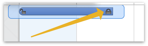 Locking an end date in the Gantt chart.