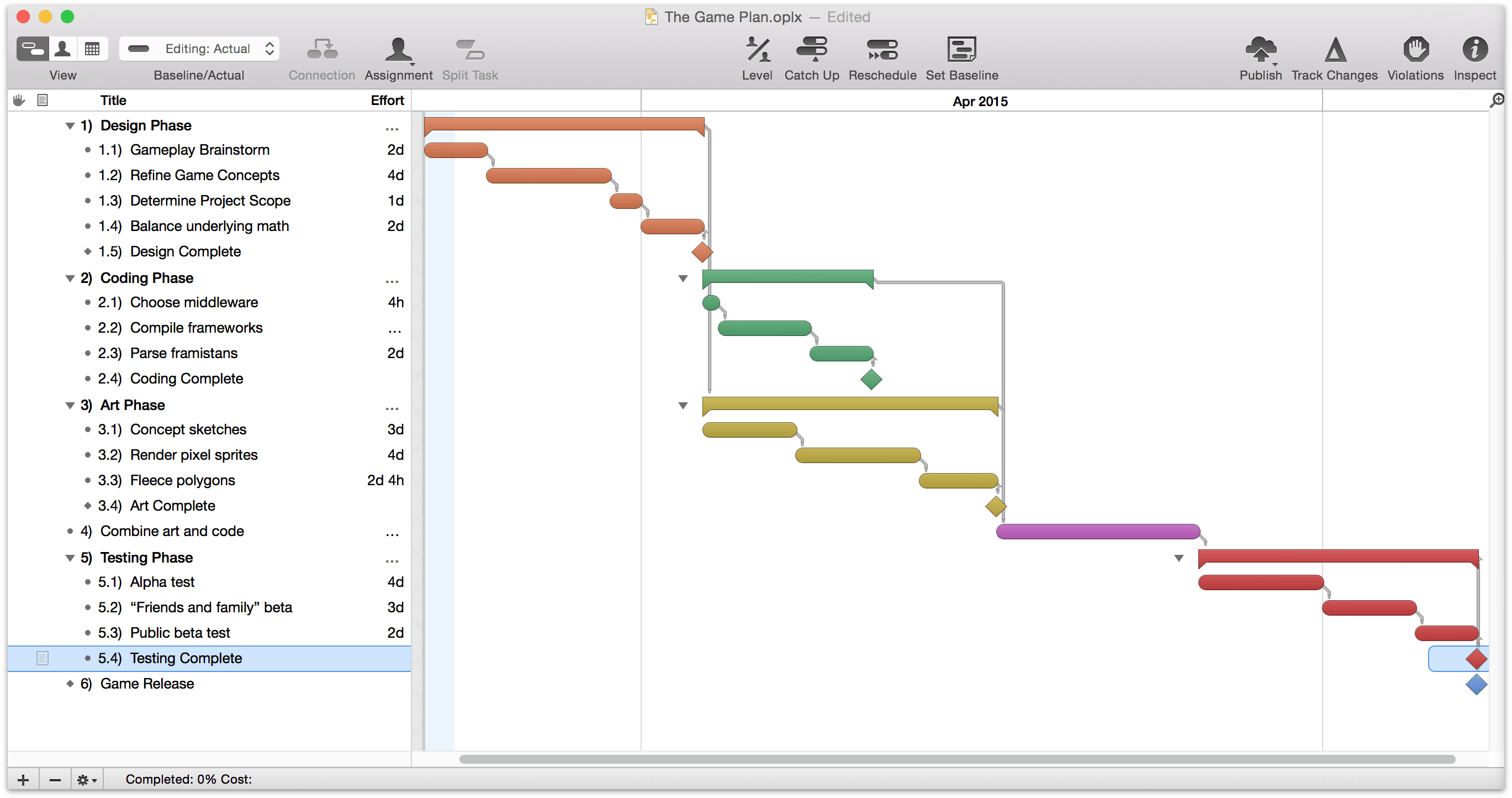 omniplan pro table editor like ms project