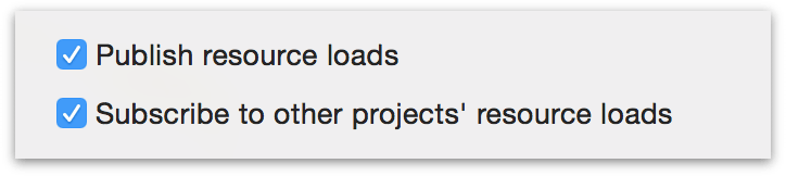 Choose whether to publish the project's resource loads, subscribe to those of others in the same repository, or neither.