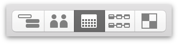 Switching to Calendar View with the View Switcher in the toolbar.