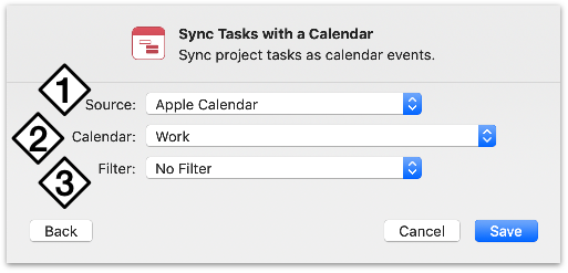 omniplan calendar sync