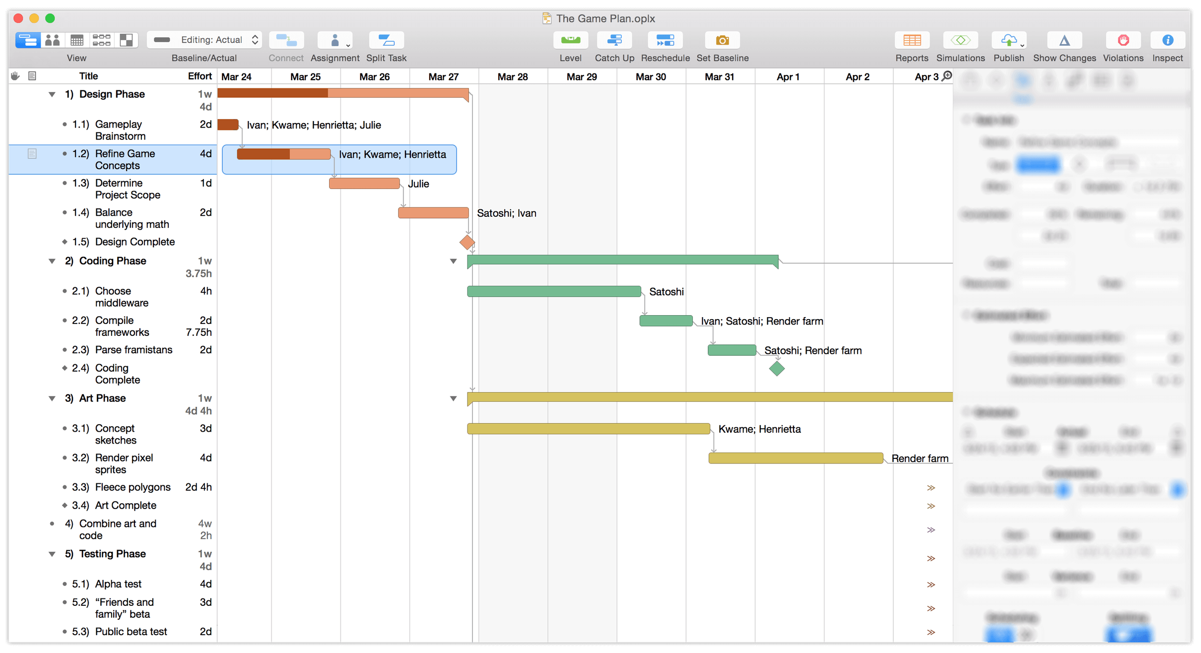 timeline template omnigraffle