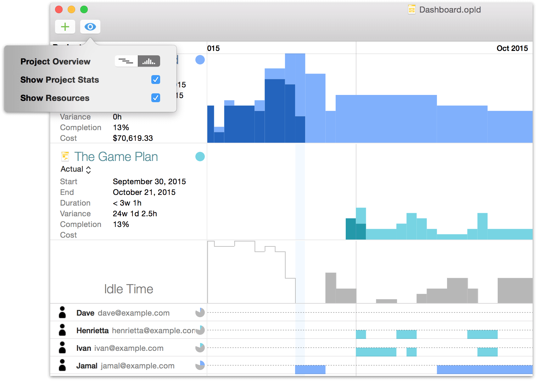 omniplan pro table editor like ms project