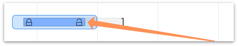 Locking an end date in the Gantt chart.