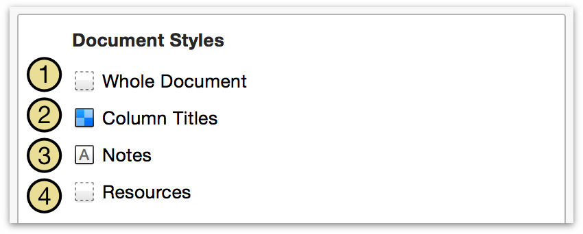 Editing document styles in Styles View.