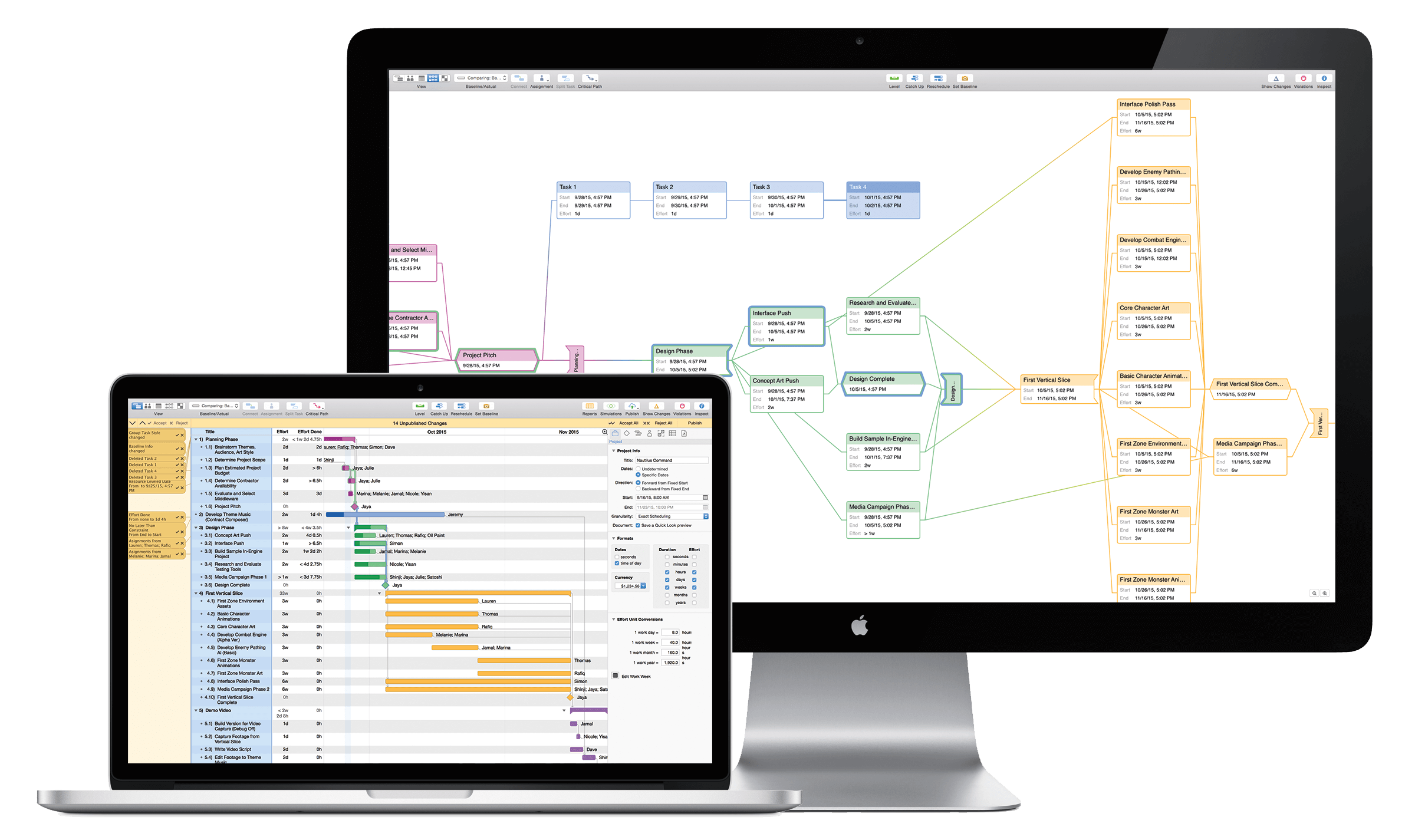 omniplan expand all tasks