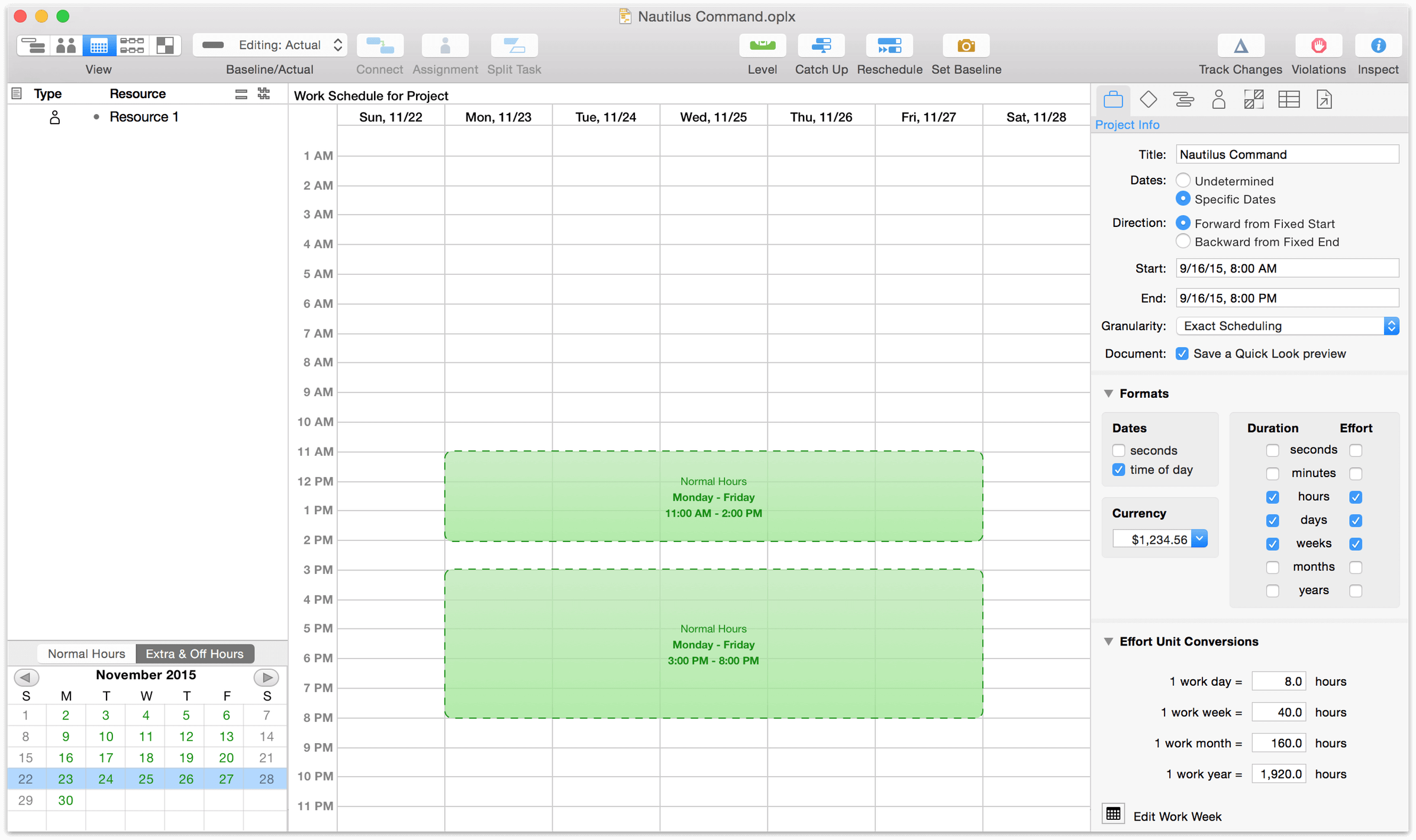 omniplan scheduler