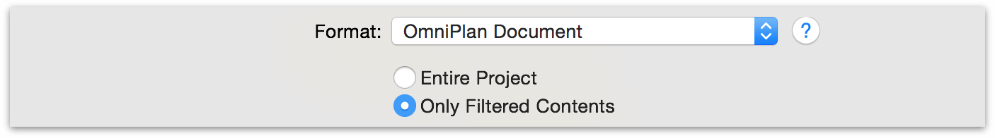 Be sure that Only Filtered Contents is checked when you go to export the project.