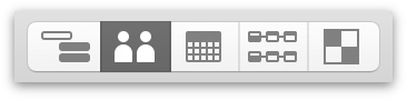 Switching to Resource View with the View Switcher in the toolbar.