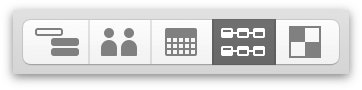 Switching to Network View with the View Switcher in the toolbar.