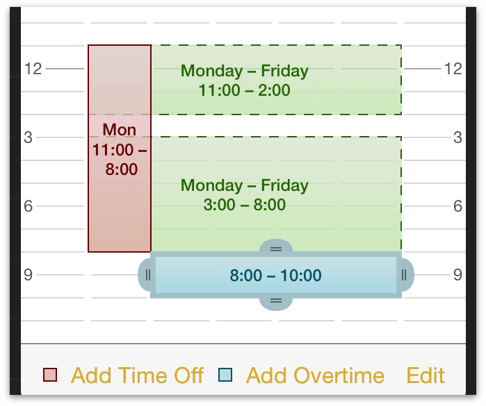 The week of May 24-30 with exceptions added.