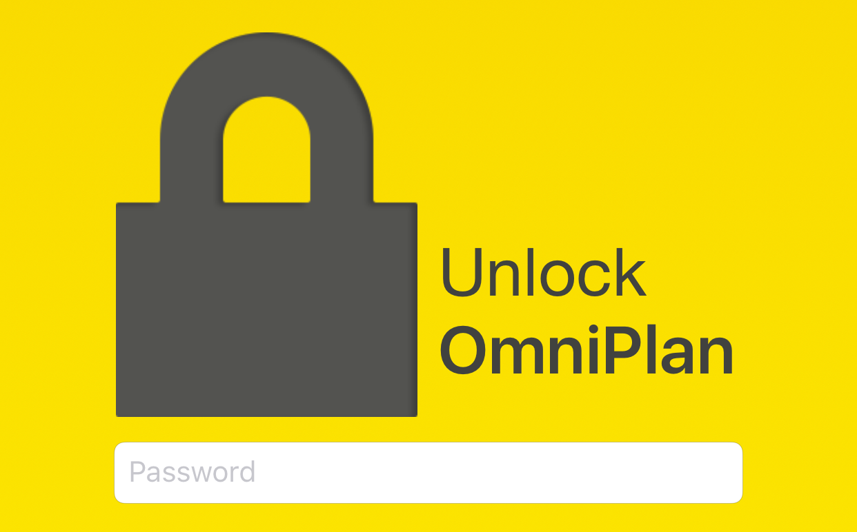 The App Lock privacy screen with a field for password input.