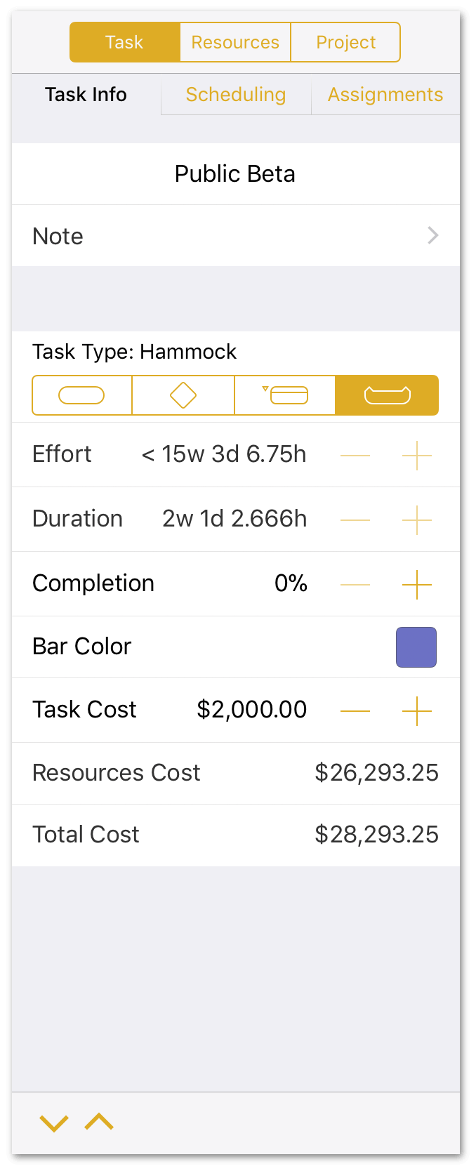 Setting a Task Cost for the Public Beta