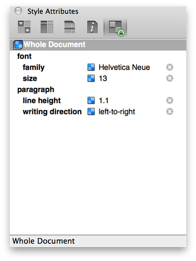 The text background color has been removed from the Whole Document style