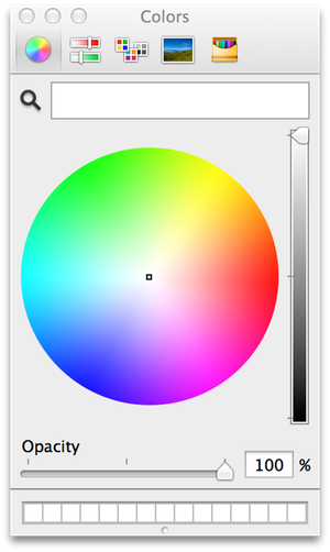 Drag the Opacity slider over to the right