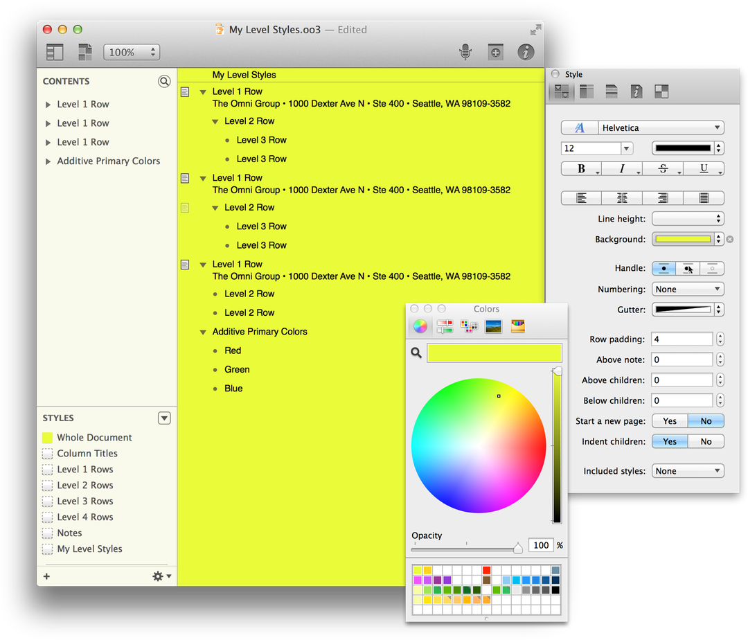 Drag around within the Color Wheel until you find a color you like