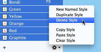 Delete all of the Named Styles