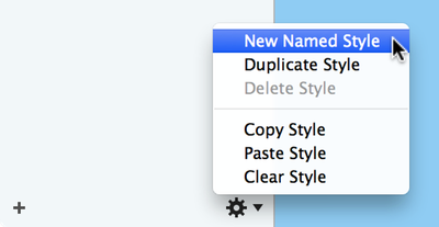 Create a new named style