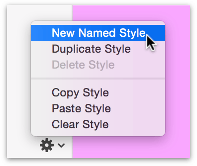 Create a new named style