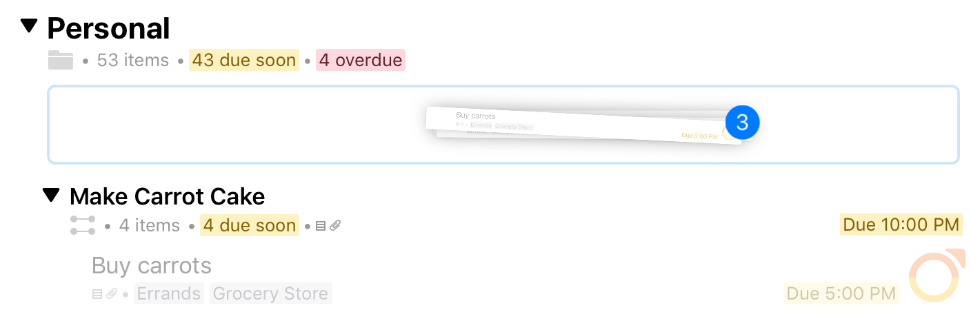 taskpaper format omnifocus