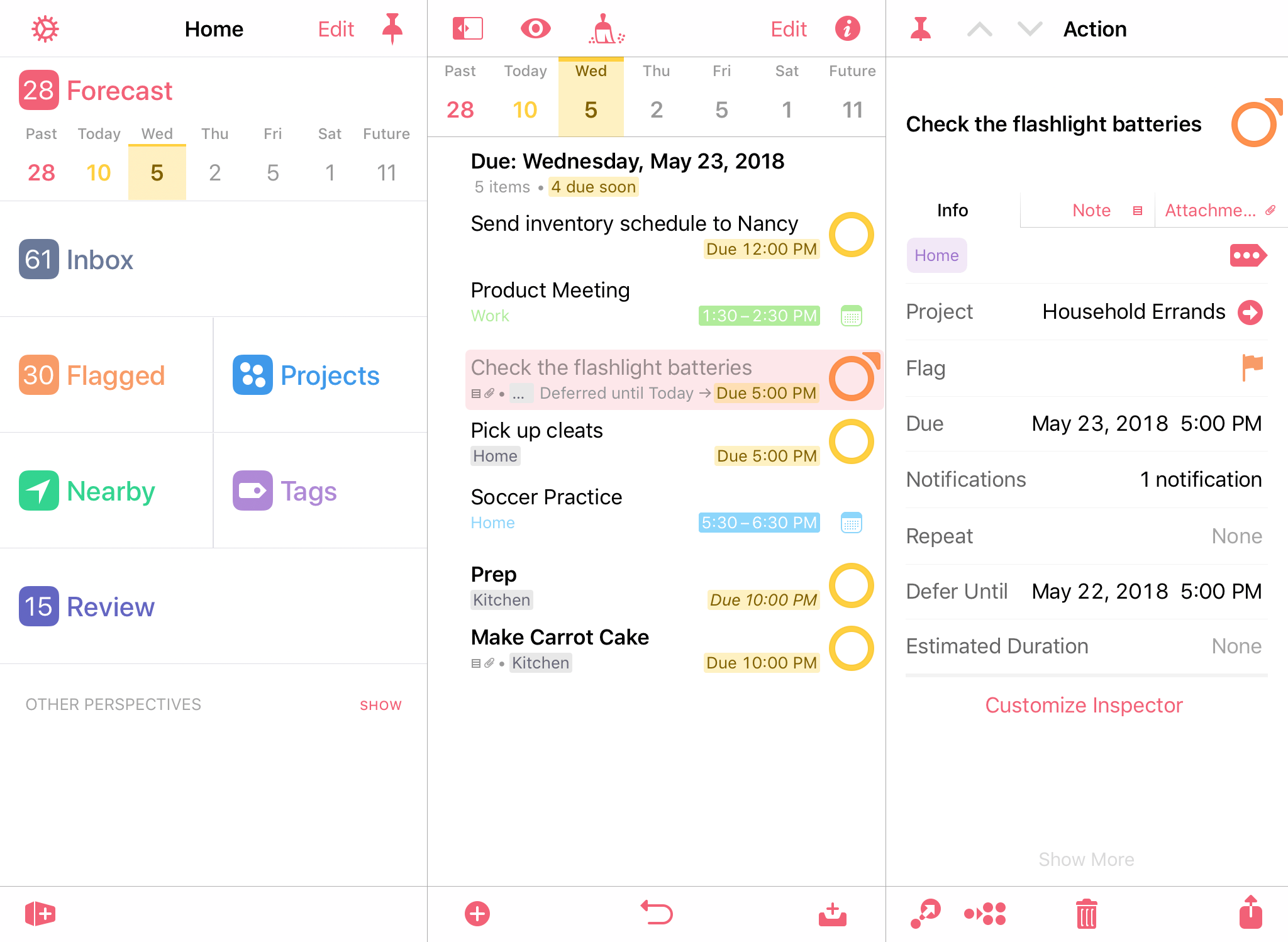 Omnifocus iphone update