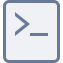 The Developer button is a console cursor in a box