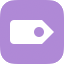 The purple-tinted Tags badge