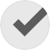 the checked solid completed status circle