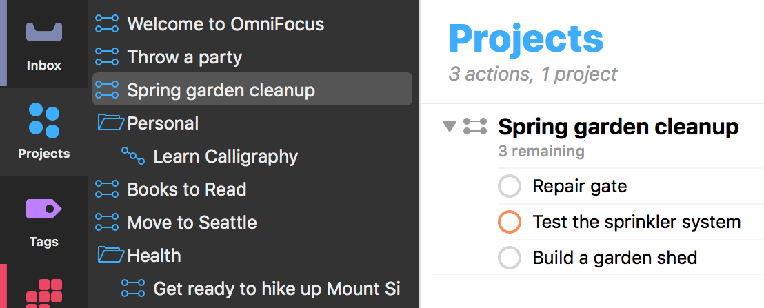 omnifocus 3 using tags