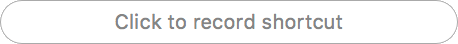 Click the button to record a keyboard shortcut for the custom perspective.
