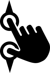Geste „Aufziehen“
