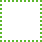 Ein Quadrat mit einer gestrichelten Kontur