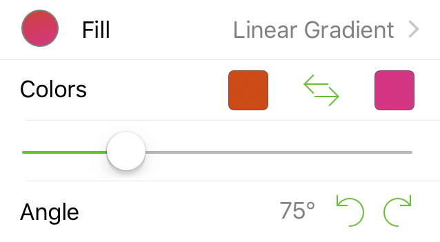 The Canvas Fill inspector
