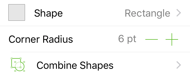 The Shape inspector in OmniGraffle Pro
