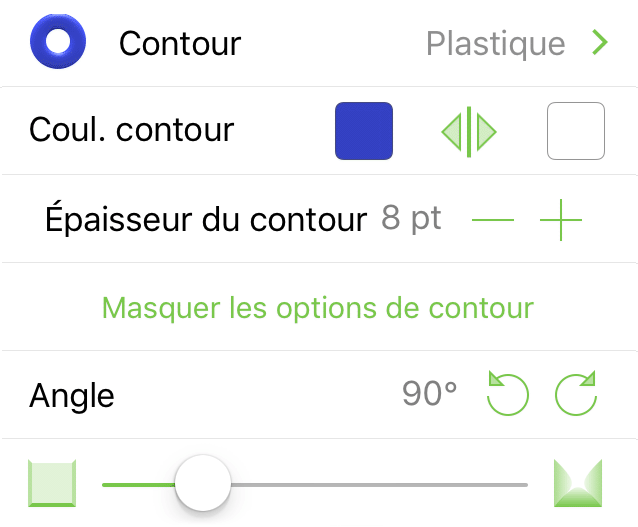 Inspecteur Contour pendant l'application d'un contour Plastique
