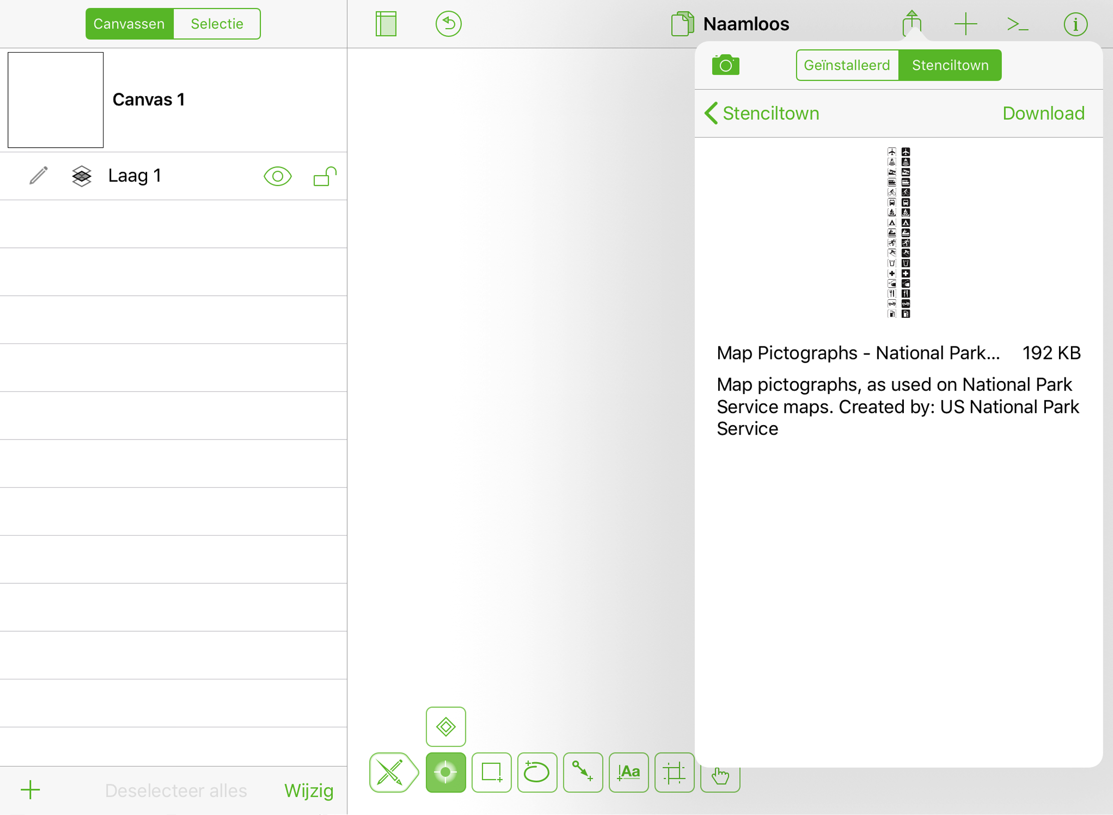 Figuren downloaden van Stenciltown