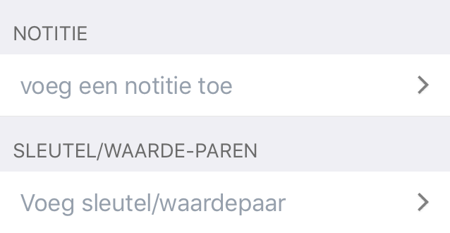 Het infovenster Metagegevens canvas