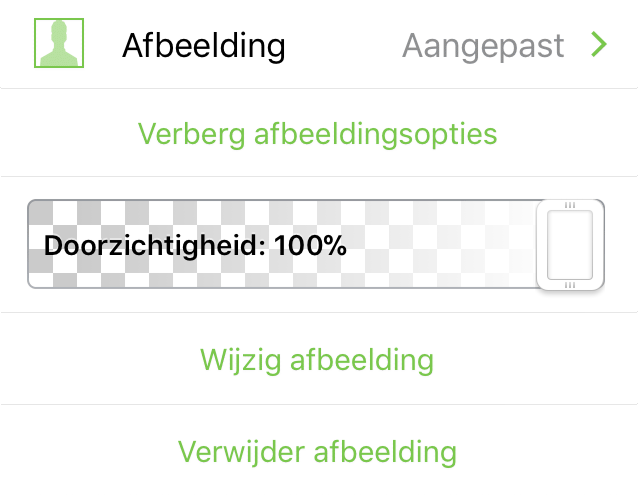 Het infovenster Afbeelding
