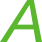 斜体大写字母 A