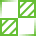 four squares grouped together in a box