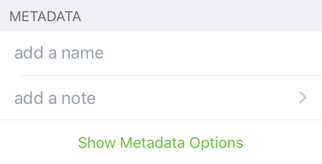 The Metadata inspector