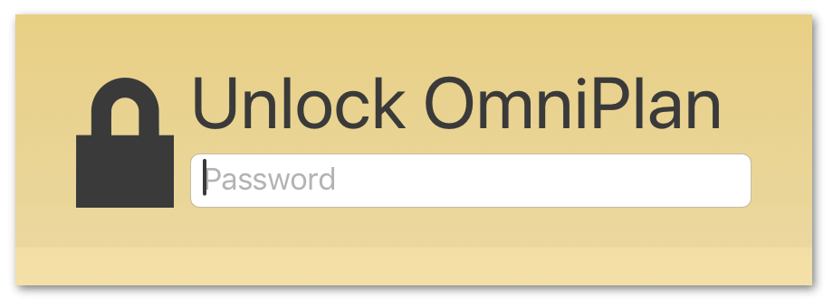 The App Lock privacy screen with a field for password input.